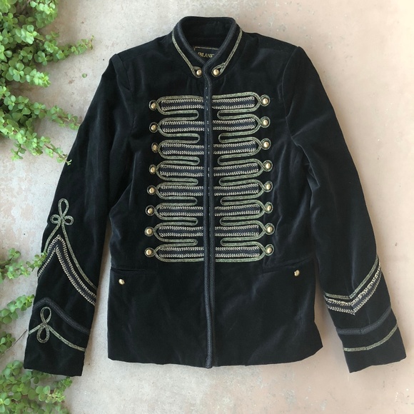 Blank NYC Jackets & Blazers - Blank NYC Black Gold Velvet Band Coat Jacket